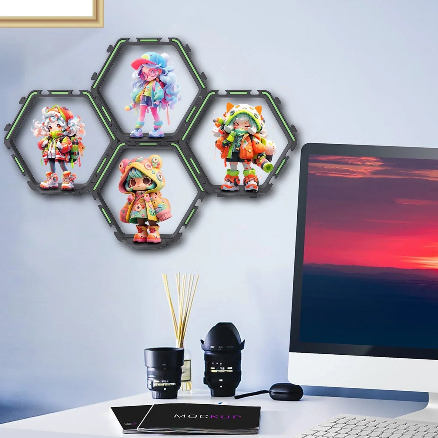 DecorBites™ Floating Display Shelf for Collectible Toys