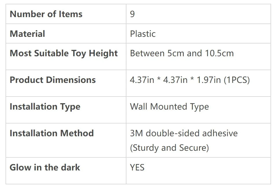DecorBites™ Floating Display Shelf for Collectible Toys