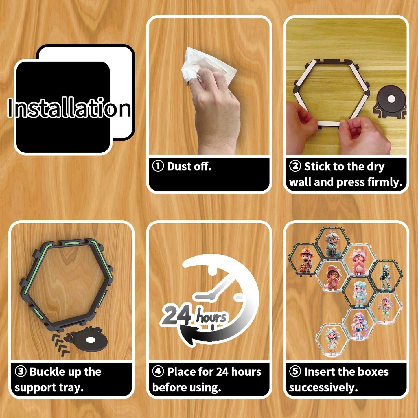 DecorBites™ Floating Display Shelf for Collectible Toys