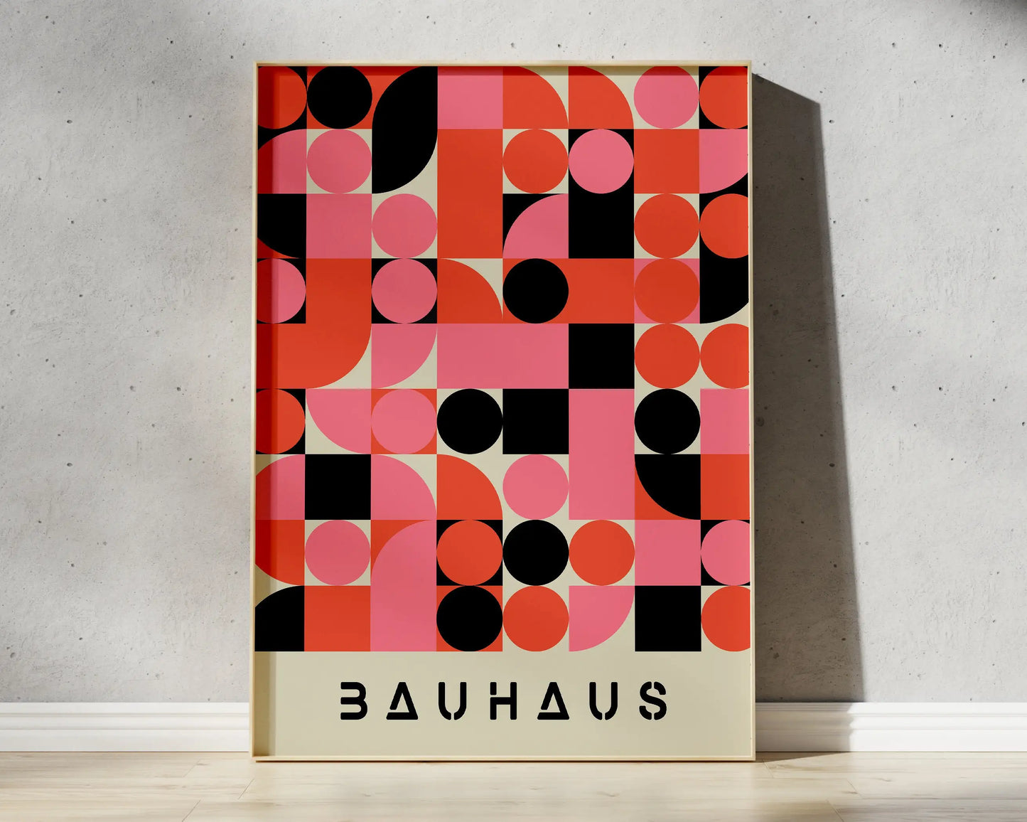 DecorBites™ Geometric Bauhaus Canvas Poster - Retro Home Decor