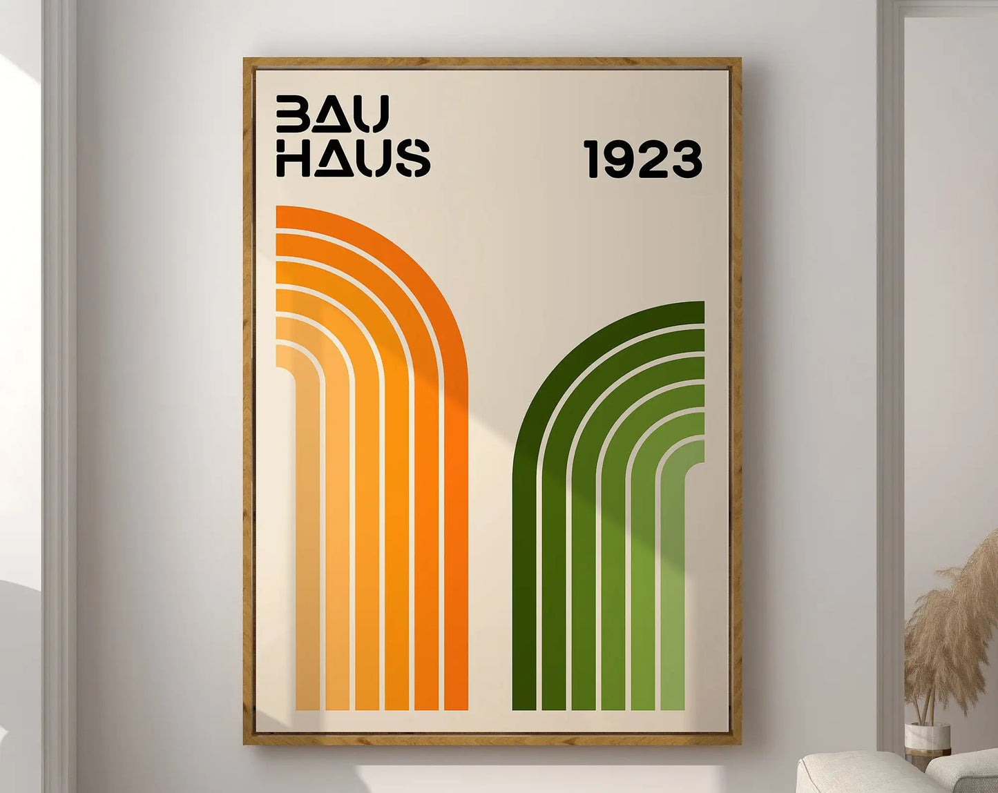 DecorBites™ Geometric Bauhaus Canvas Poster - Retro Home Decor
