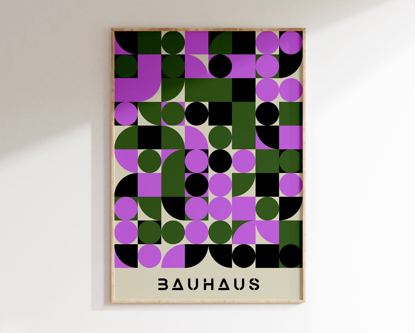 DecorBites™ Geometric Bauhaus Canvas Poster - Retro Home Decor