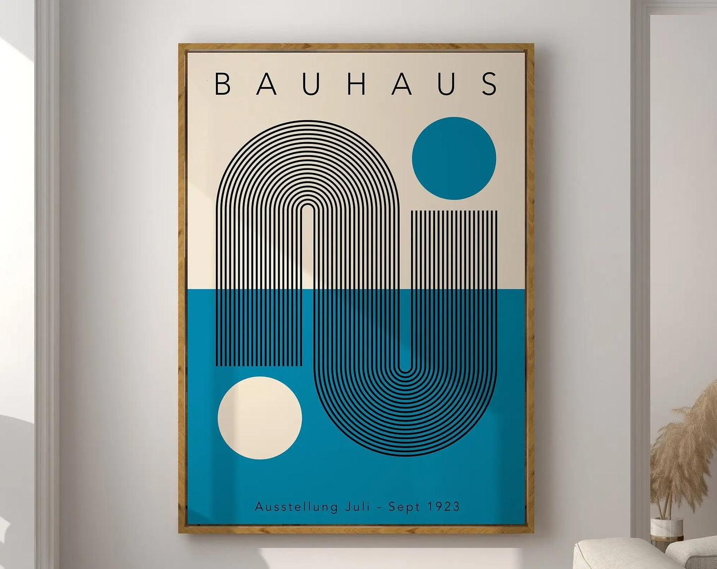 DecorBites™ Geometric Bauhaus Canvas Poster - Retro Home Decor