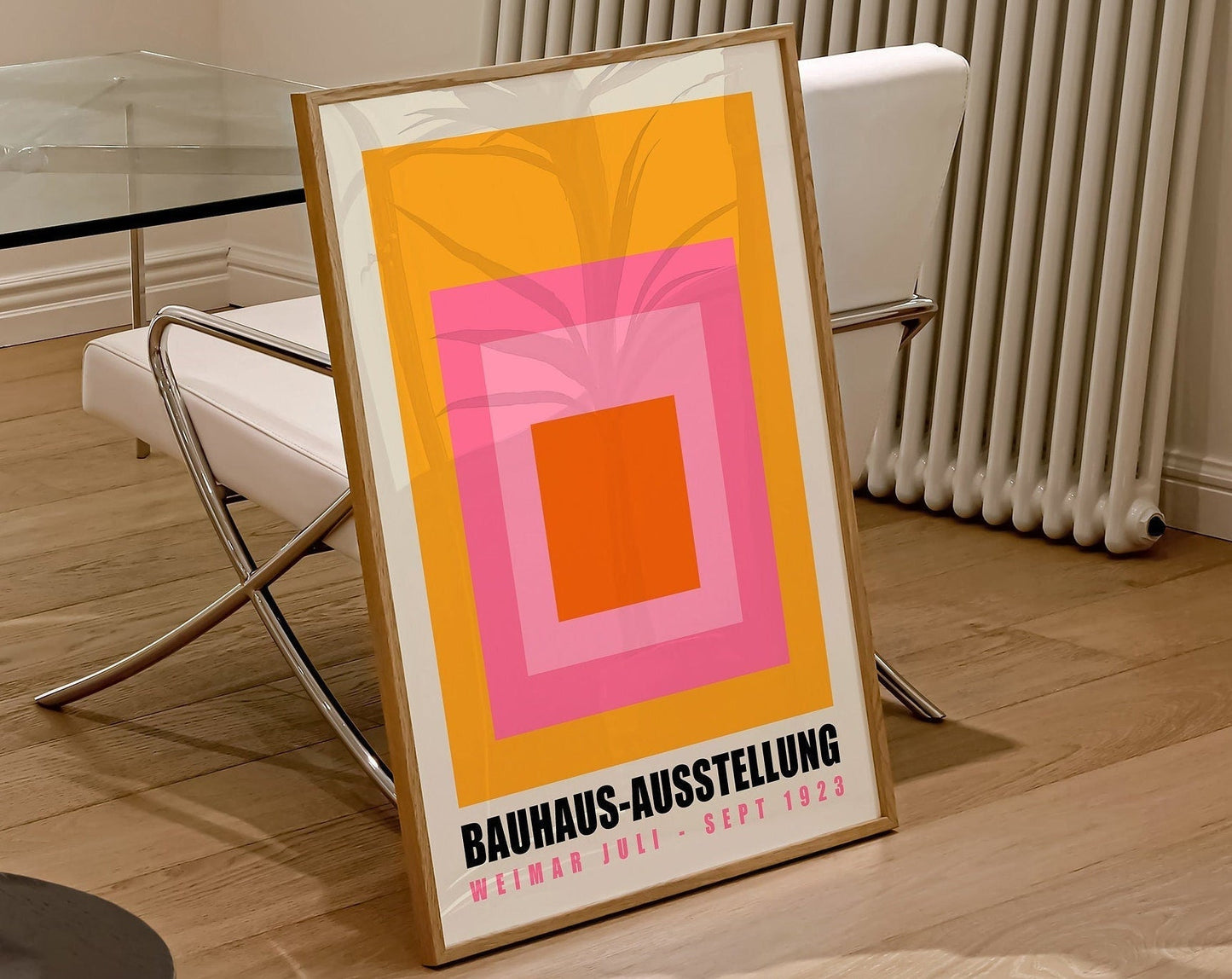 DecorBites™ Geometric Bauhaus Canvas Poster - Retro Home Decor