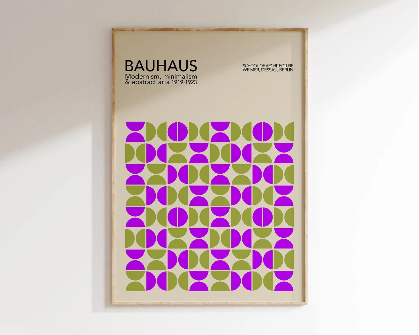 DecorBites™ Geometric Bauhaus Canvas Poster - Retro Home Decor