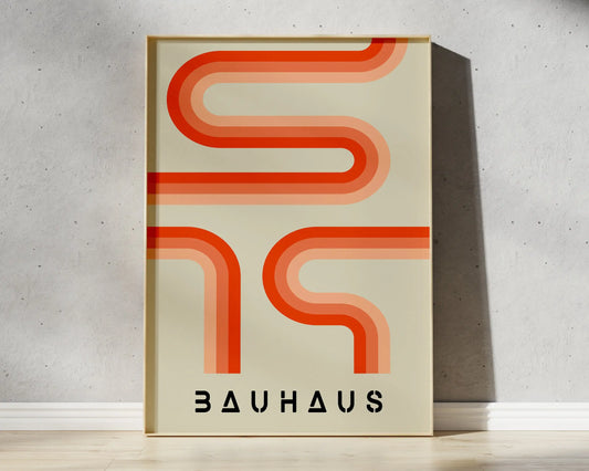 DecorBites™ Geometric Bauhaus Canvas Poster - Retro Home Decor