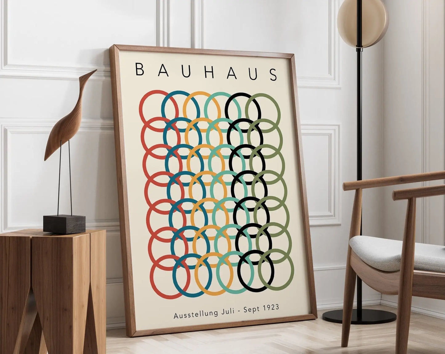 DecorBites™ Geometric Bauhaus Canvas Poster - Retro Home Decor