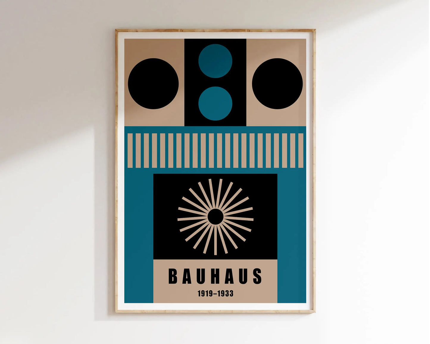 DecorBites™ Geometric Bauhaus Canvas Poster - Retro Home Decor
