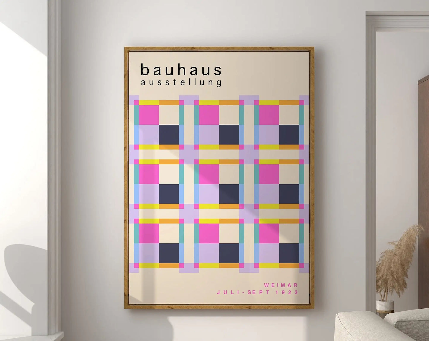 DecorBites™ Geometric Bauhaus Canvas Poster - Retro Home Decor
