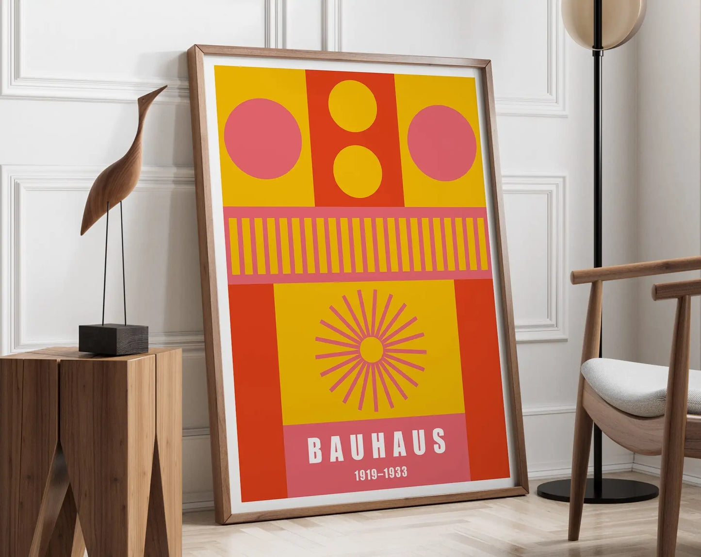 DecorBites™ Geometric Bauhaus Canvas Poster - Retro Home Decor