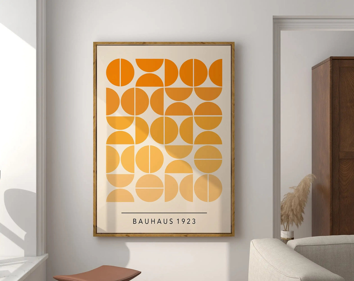 DecorBites™ Geometric Bauhaus Canvas Poster - Retro Home Decor