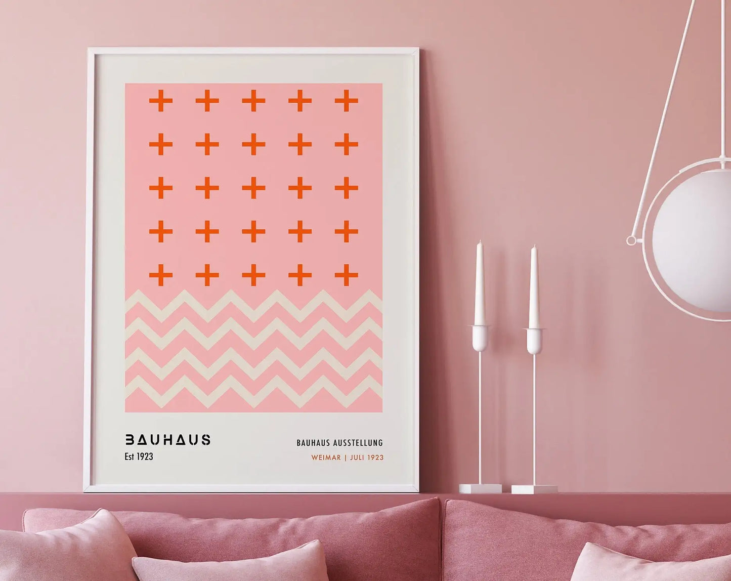 DecorBites™ Geometric Bauhaus Canvas Poster - Retro Home Decor