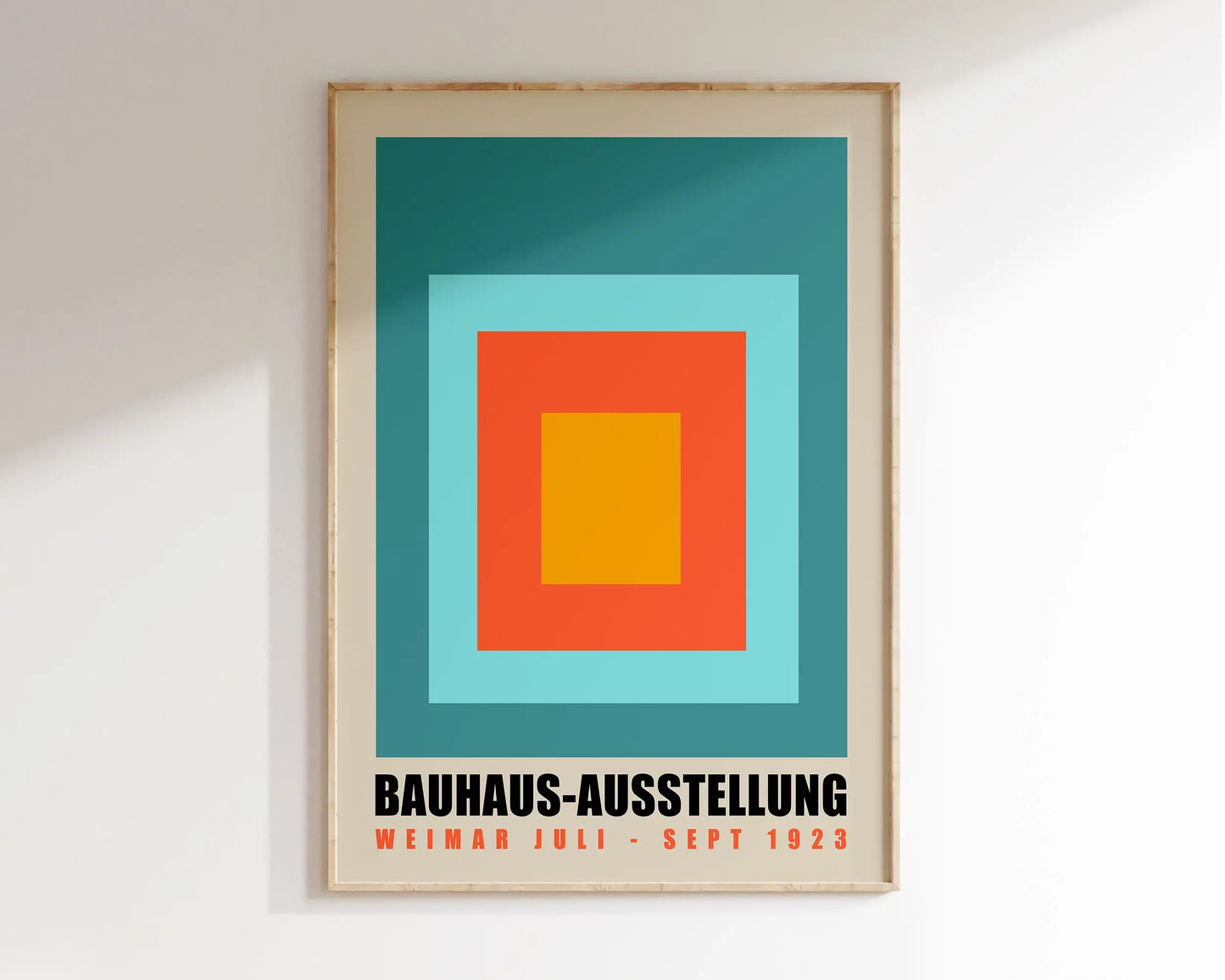 DecorBites™ Geometric Bauhaus Canvas Poster - Retro Home Decor