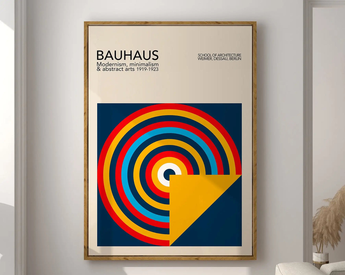 DecorBites™ Geometric Bauhaus Canvas Poster - Retro Home Decor