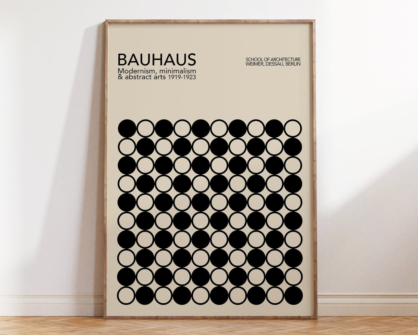 DecorBites™ Geometric Bauhaus Canvas Poster - Retro Home Decor