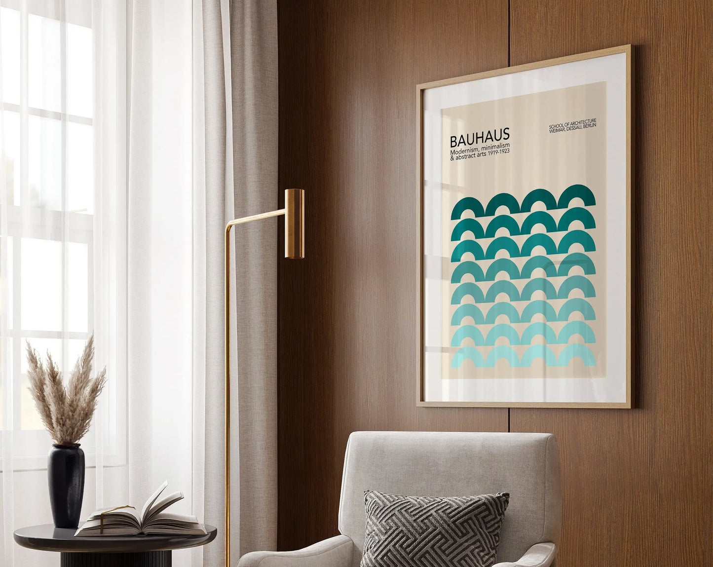 DecorBites™ Geometric Bauhaus Canvas Poster - Retro Home Decor