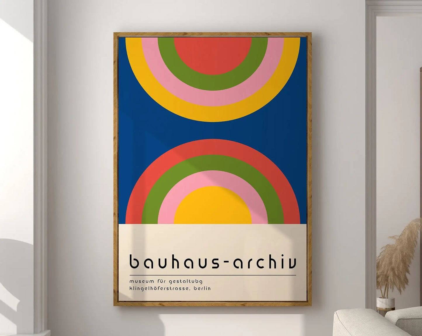 DecorBites™ Geometric Bauhaus Canvas Poster - Retro Home Decor