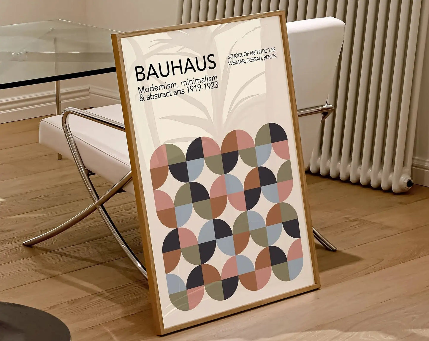 DecorBites™ Geometric Bauhaus Canvas Poster - Retro Home Decor
