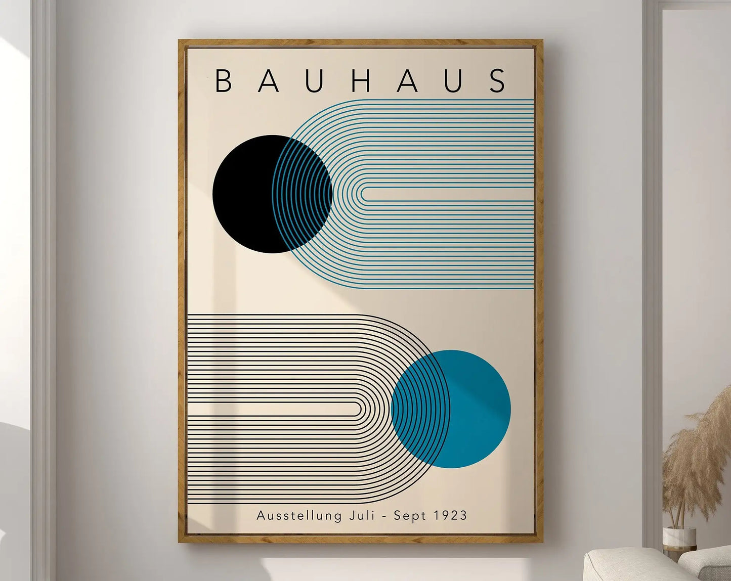 DecorBites™ Geometric Bauhaus Canvas Poster - Retro Home Decor