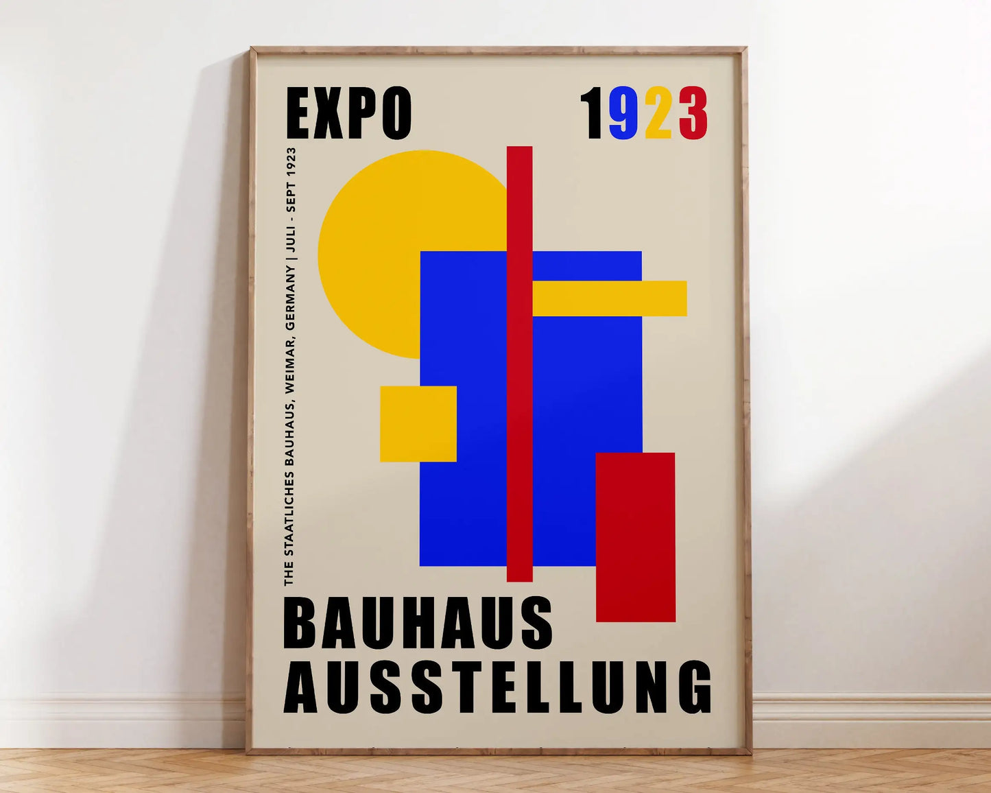 DecorBites™ Geometric Bauhaus Canvas Poster - Retro Home Decor