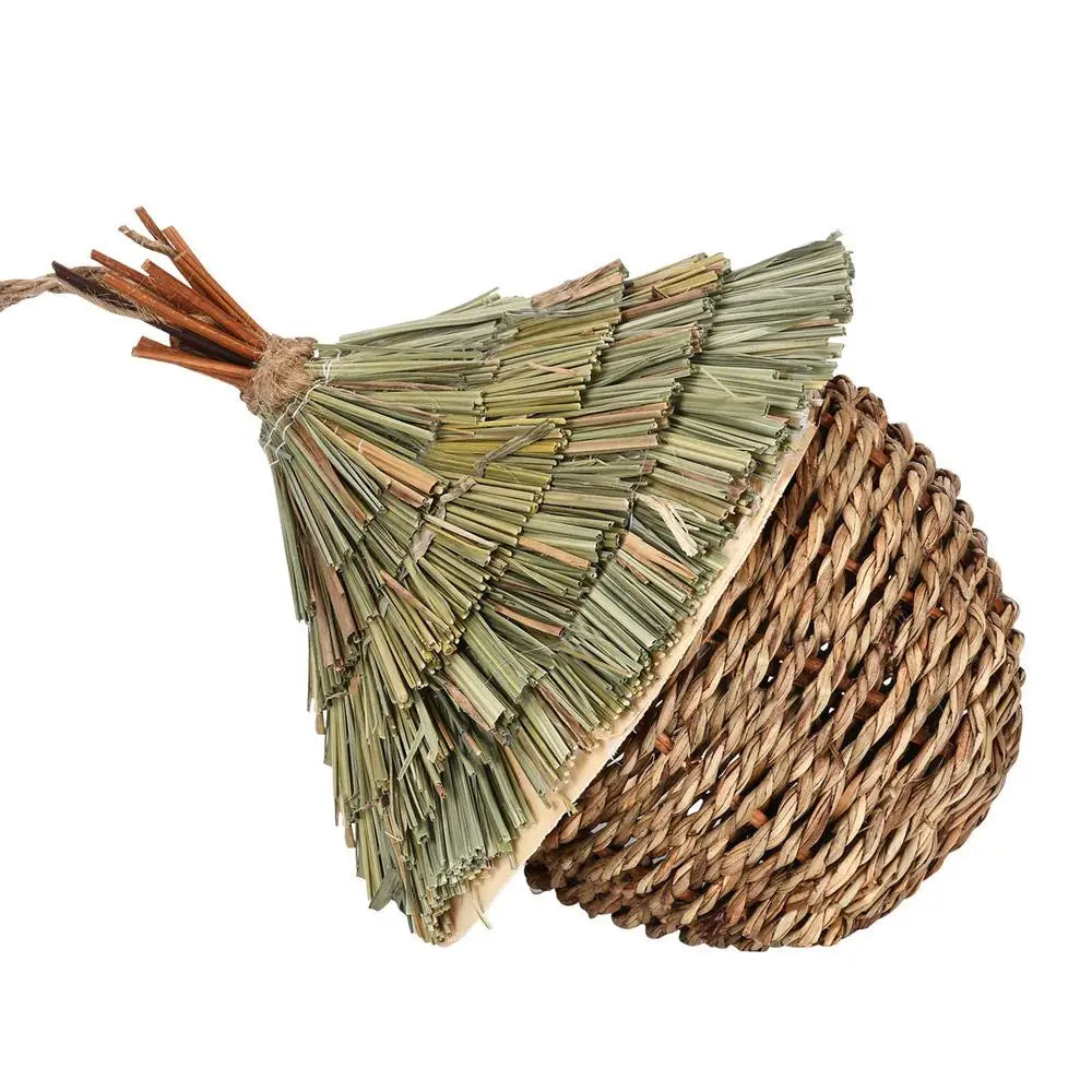 DecorBites™ Hand-woven Hummingbird Nest House for Garden