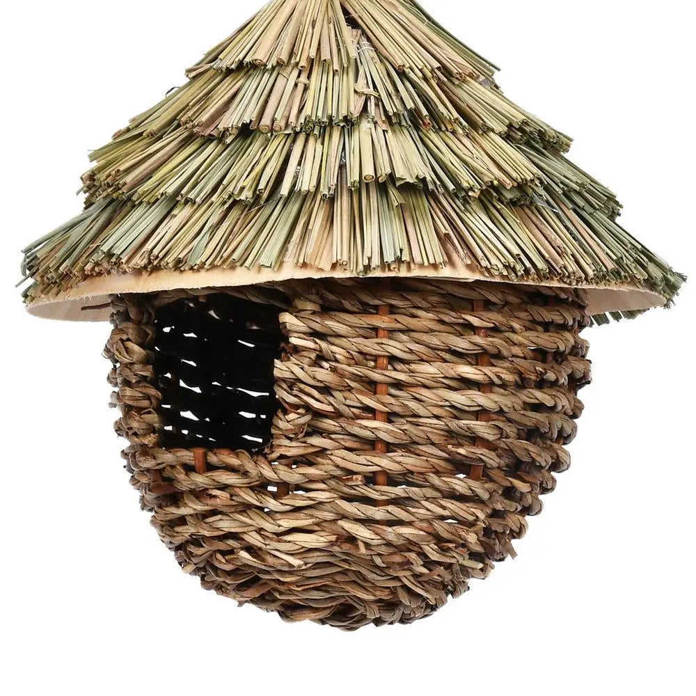 DecorBites™ Hand-woven Hummingbird Nest House for Garden
