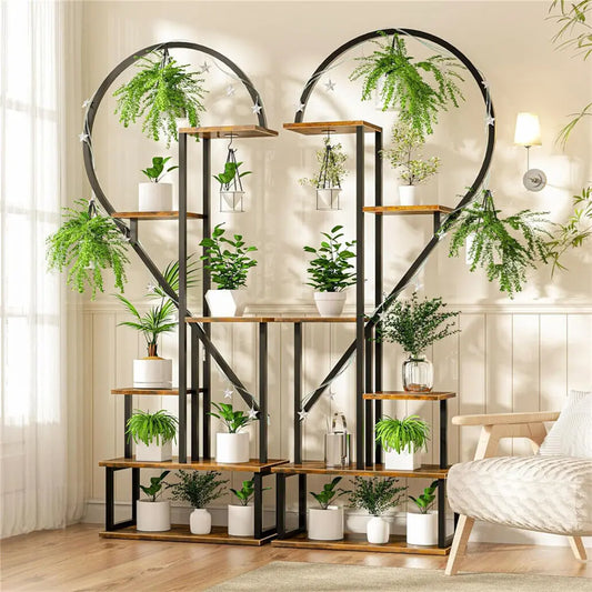 DecorBites™ Heart Shaped Plant Stand with Hooks