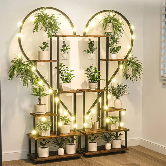 DecorBites™ Heart Shaped Plant Stand with Hooks