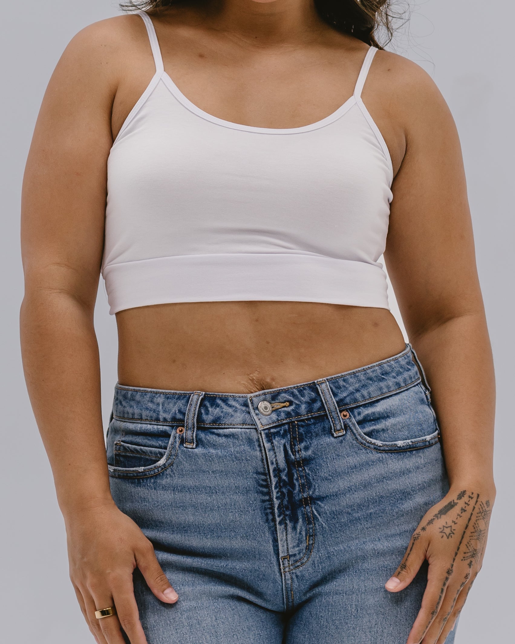 Spaghetti Strap Cami Halftee