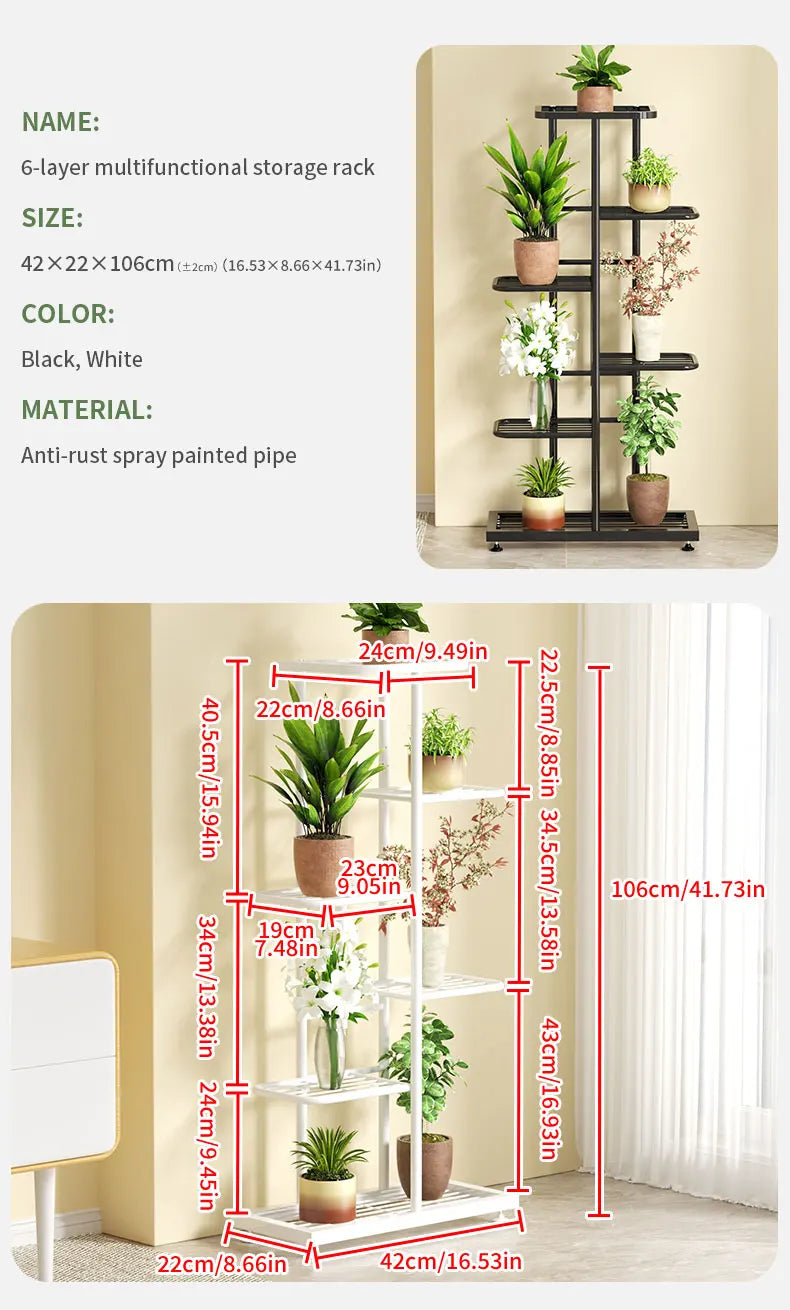 DecorBites™ Iron Plant Stand for Multiple Pots