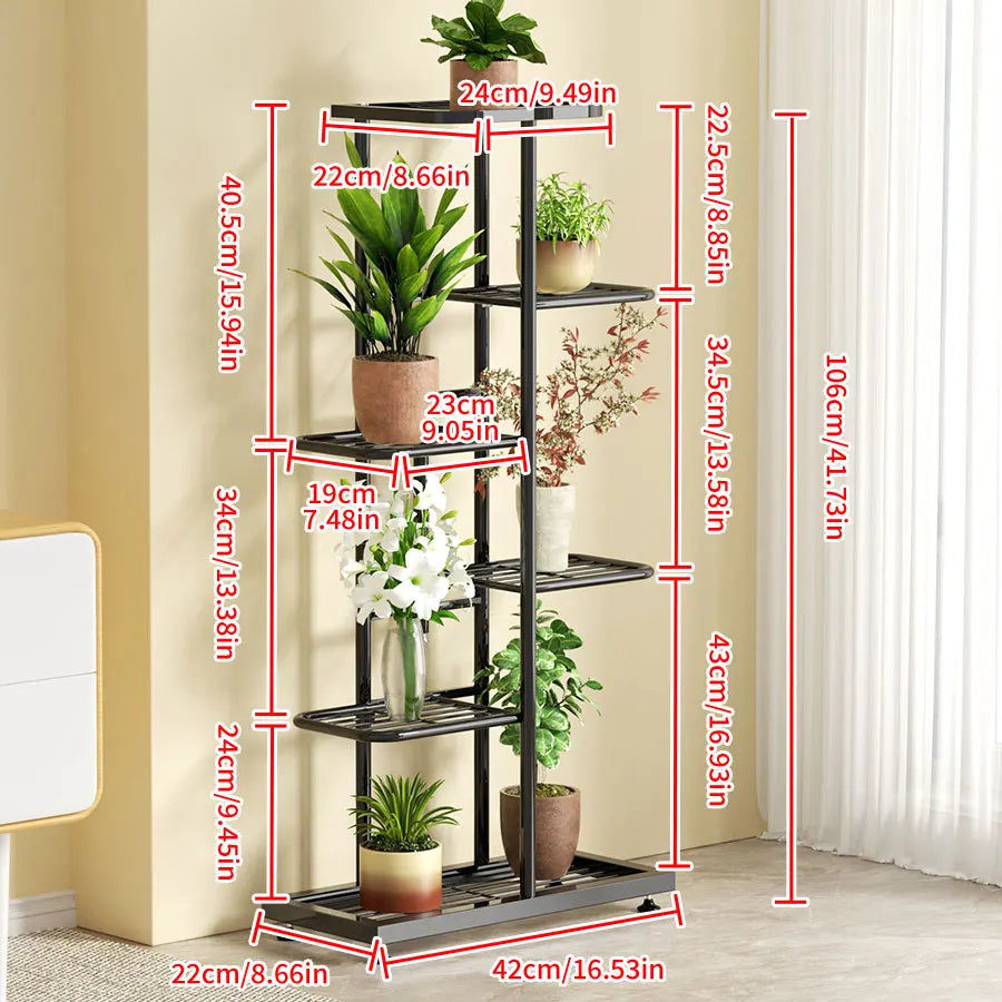 DecorBites™ Iron Plant Stand for Multiple Pots