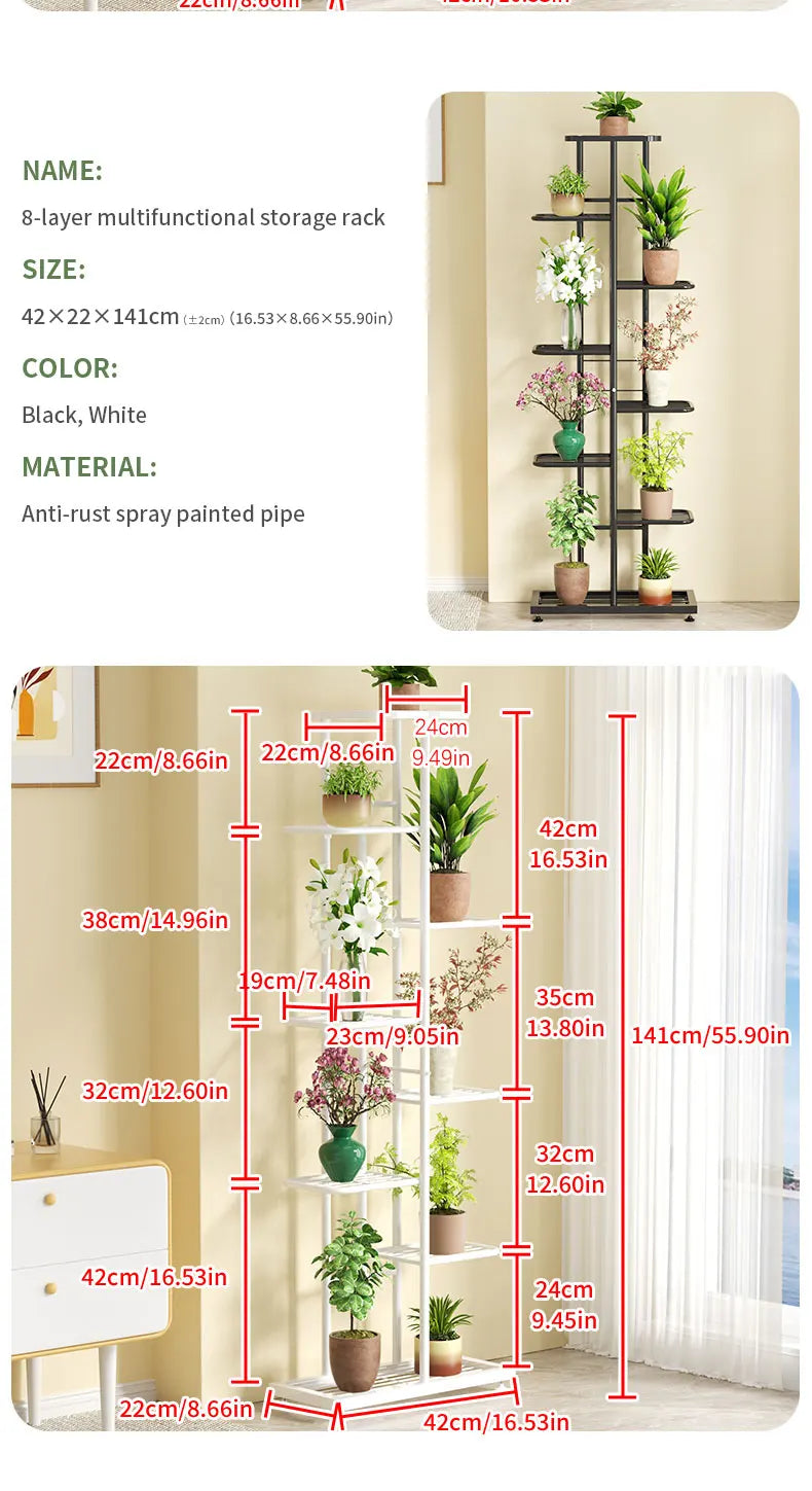DecorBites™ Iron Plant Stand for Multiple Pots
