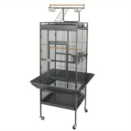 DecorBites™ Large 61" Bird Cage - Non-Toxic Steel, Easy Assembly