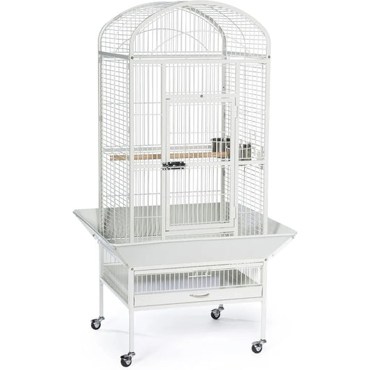 DecorBites™ Large Chalk White Bird Cage