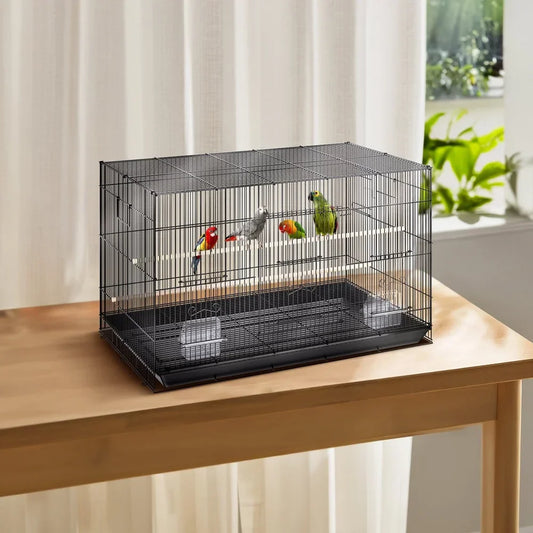DecorBites™ Large Metal Bird Cage for Cockatiels & Parakeets