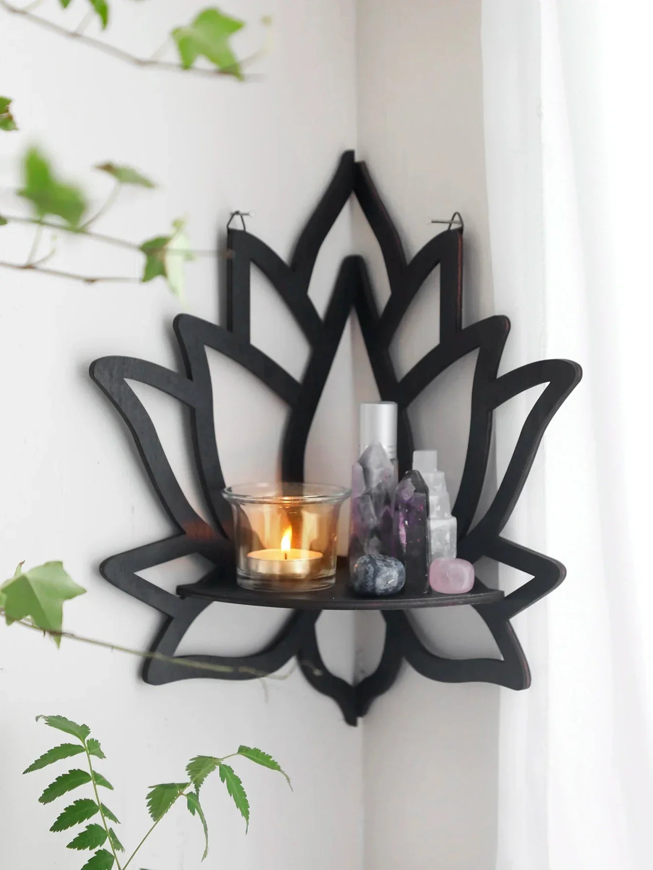 DecorBites™ Lotus Floating Wall Shelf - Multi-Style Home Decor