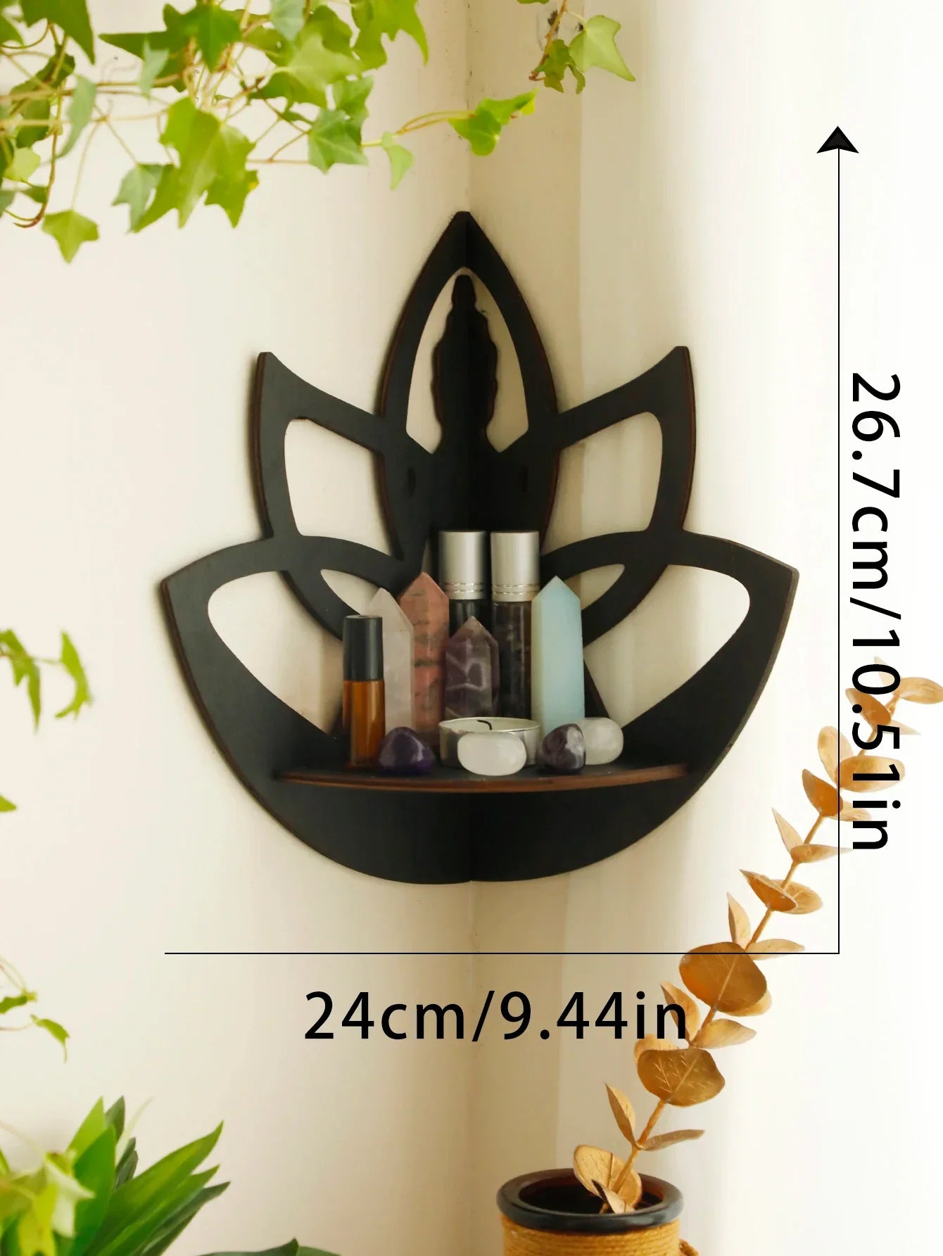 DecorBites™ Lotus Floating Wall Shelf - Multi-Style Home Decor