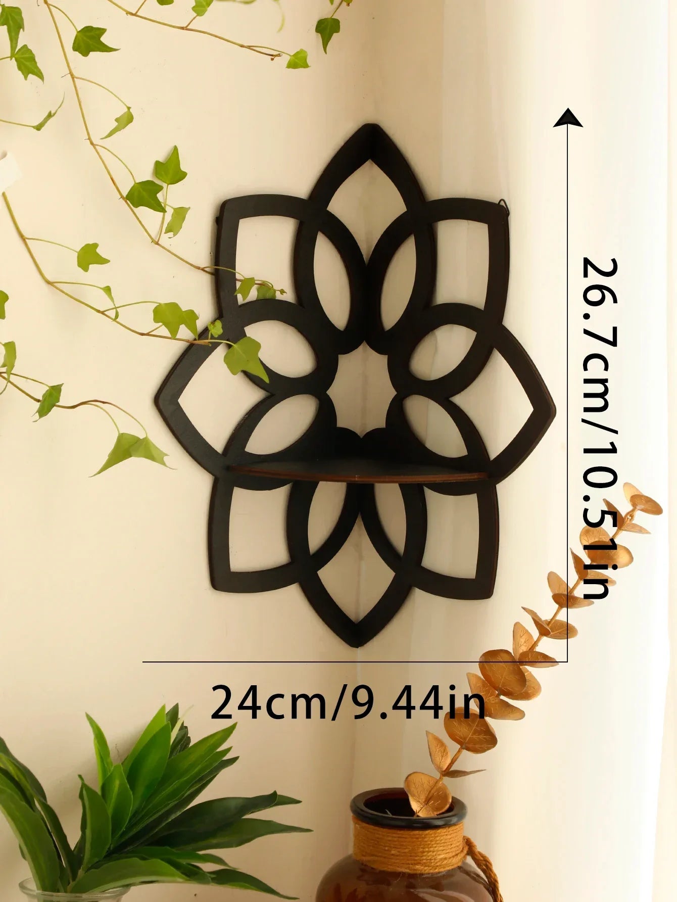 DecorBites™ Lotus Floating Wall Shelf - Multi-Style Home Decor