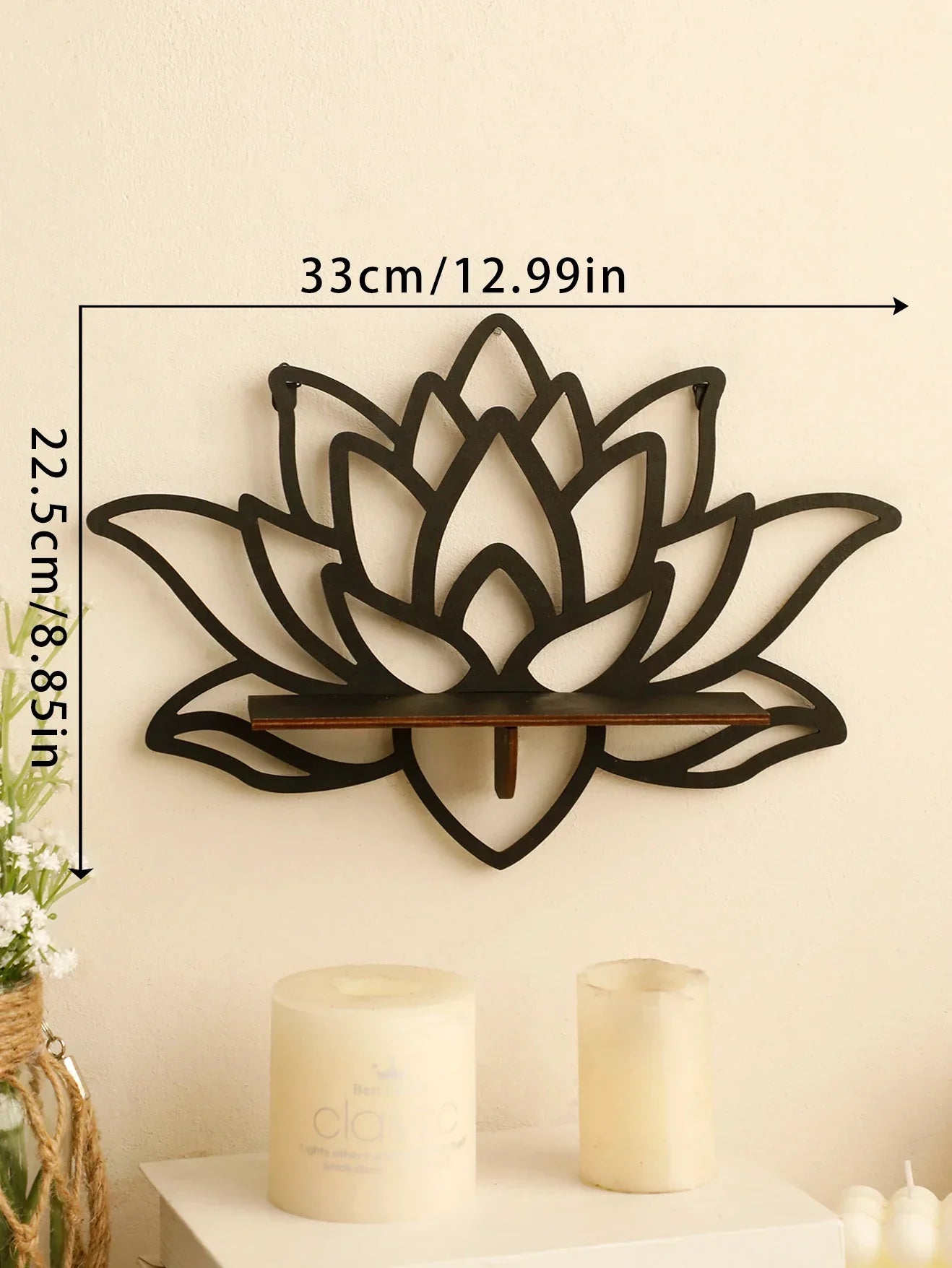 DecorBites™ Lotus Floating Wall Shelf - Multi-Style Home Decor