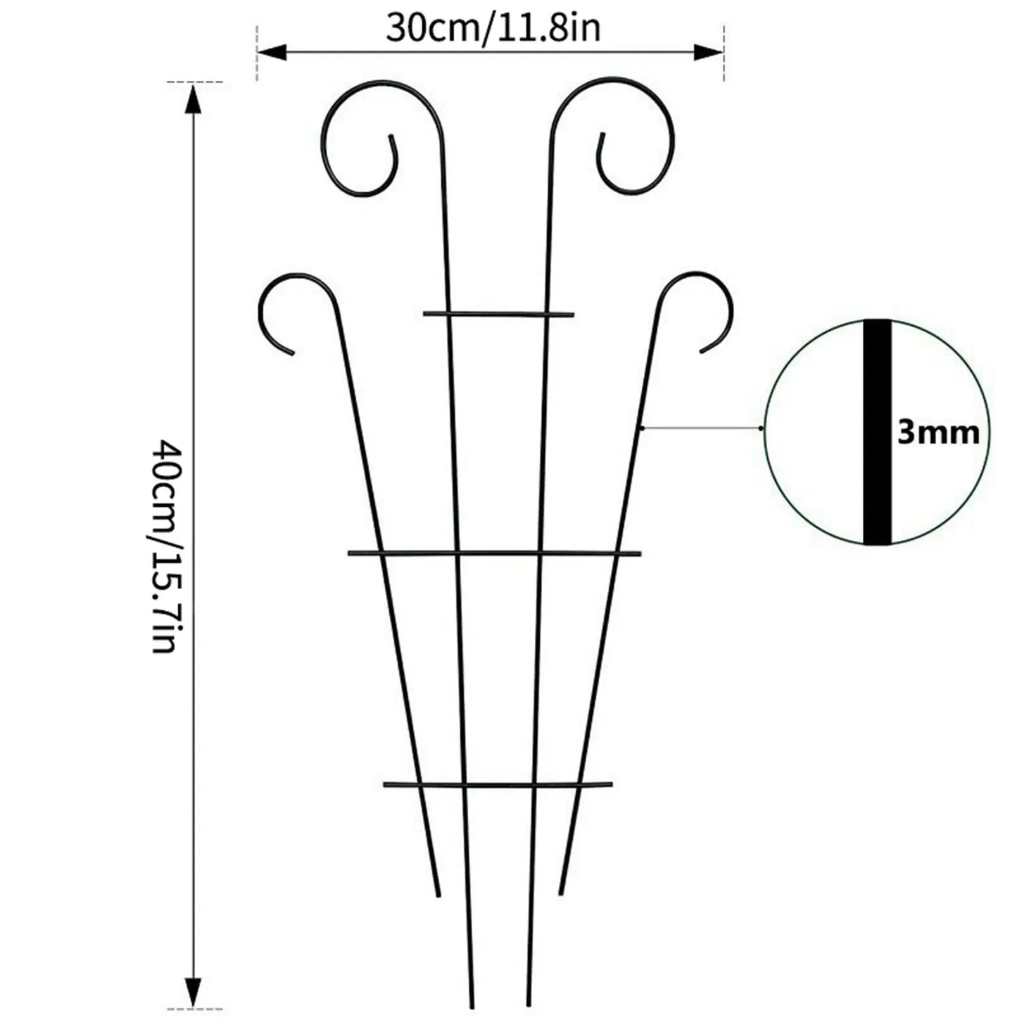 DecorBites™ Metal Garden Plant Stand for Indoor and Outdoor Growth