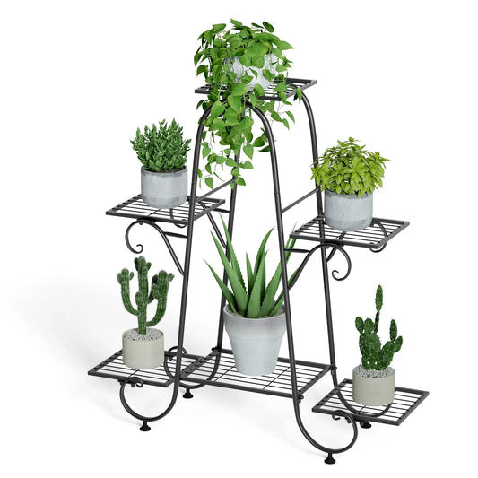 DecorBites™ Metal Plant Stand - 6 Tier Display Rack