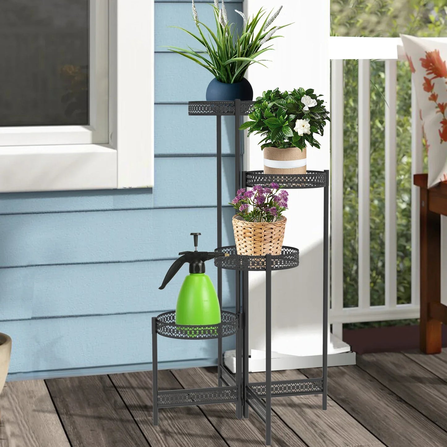 DecorBites™ Metal Plant Stand for Indoor and Outdoor