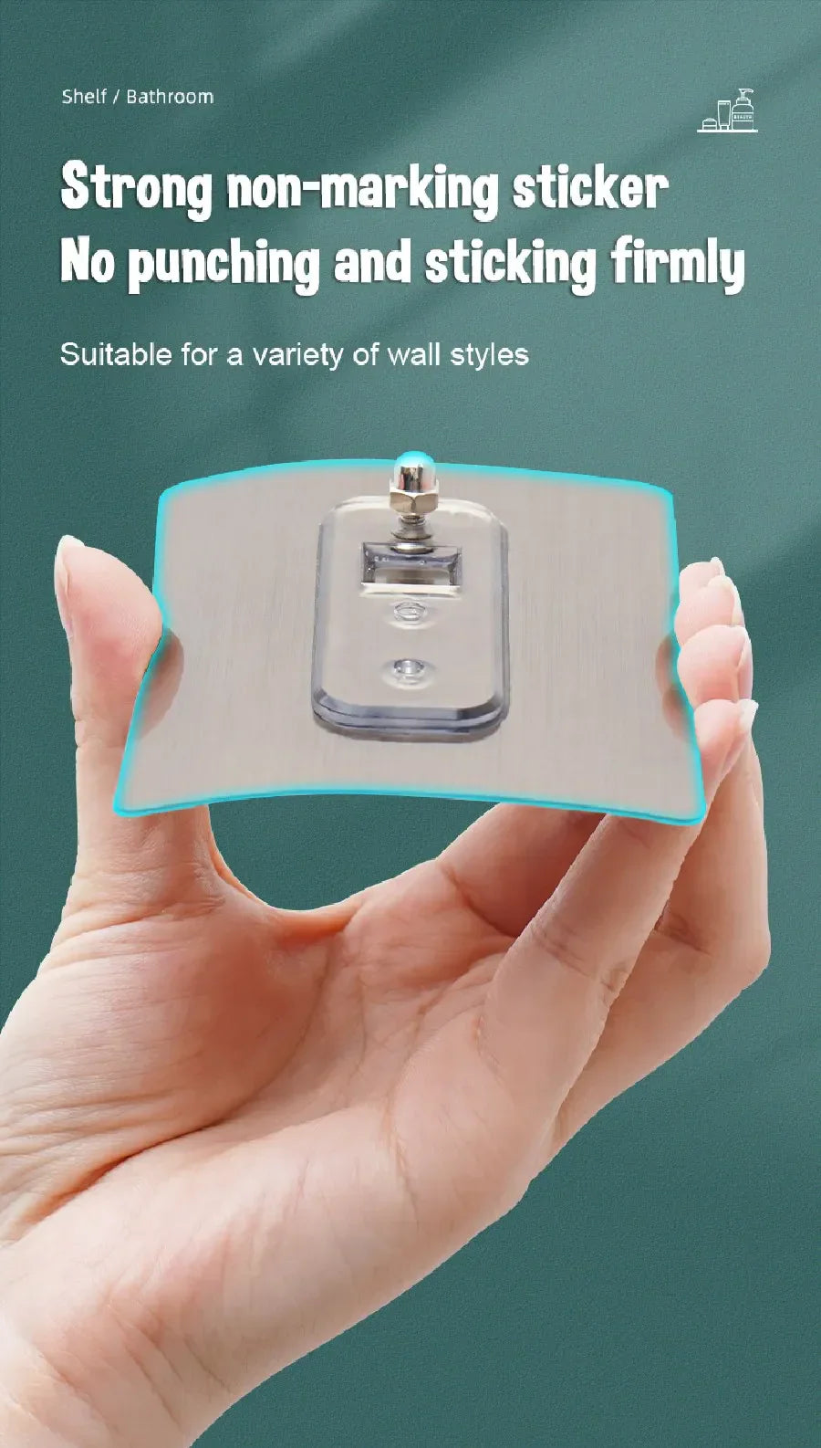 DecorBites™ Modern Aluminum Bathroom Corner Caddy Shelf