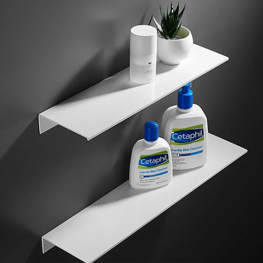 DecorBites™ Modern Black and White Wall-Mounted Organizer Shelf