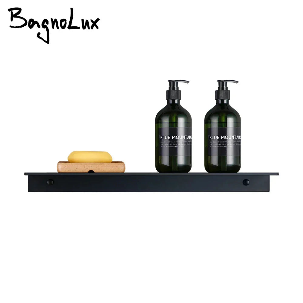 DecorBites™ Modern Black and White Wall-Mounted Organizer Shelf