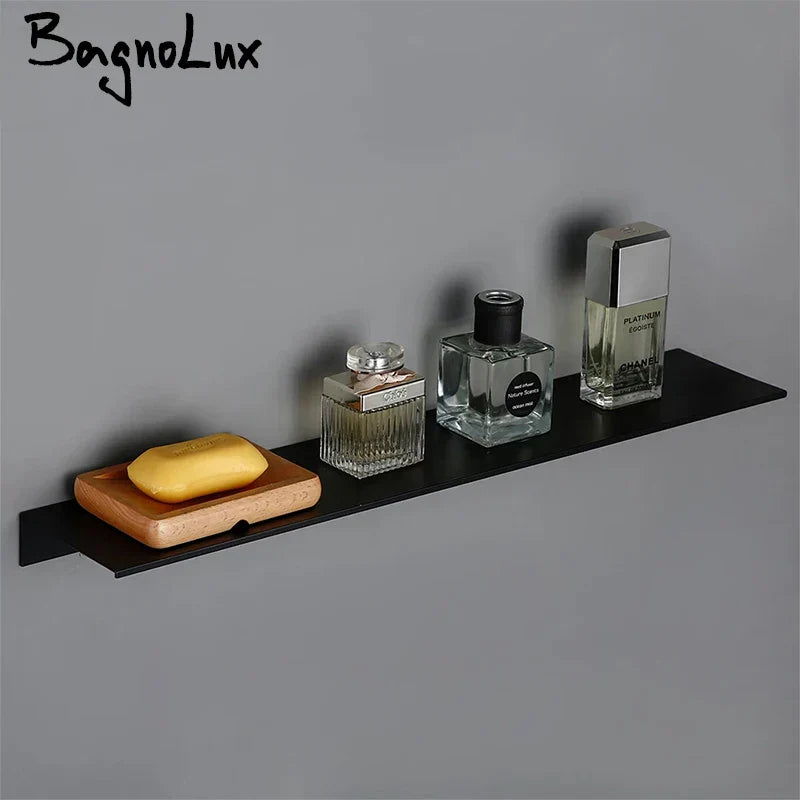DecorBites™ Modern Black and White Wall-Mounted Organizer Shelf