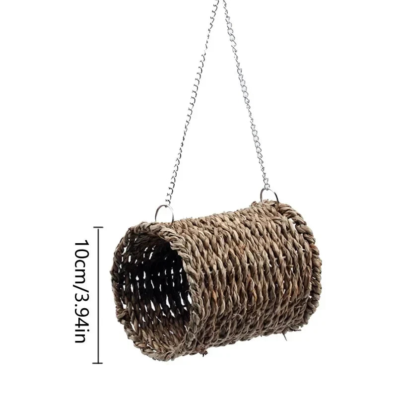 DecorBites™ Natural Grass Bird Cage for Outdoor Decor
