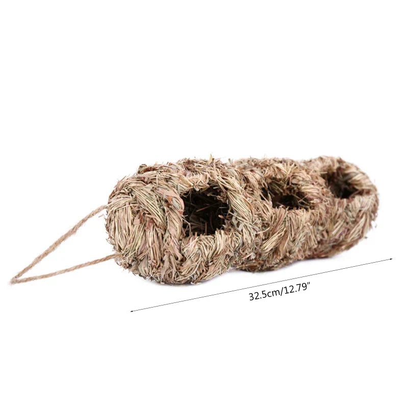 DecorBites™ Natural Grass Bird Cage Hanging Parrot Nest