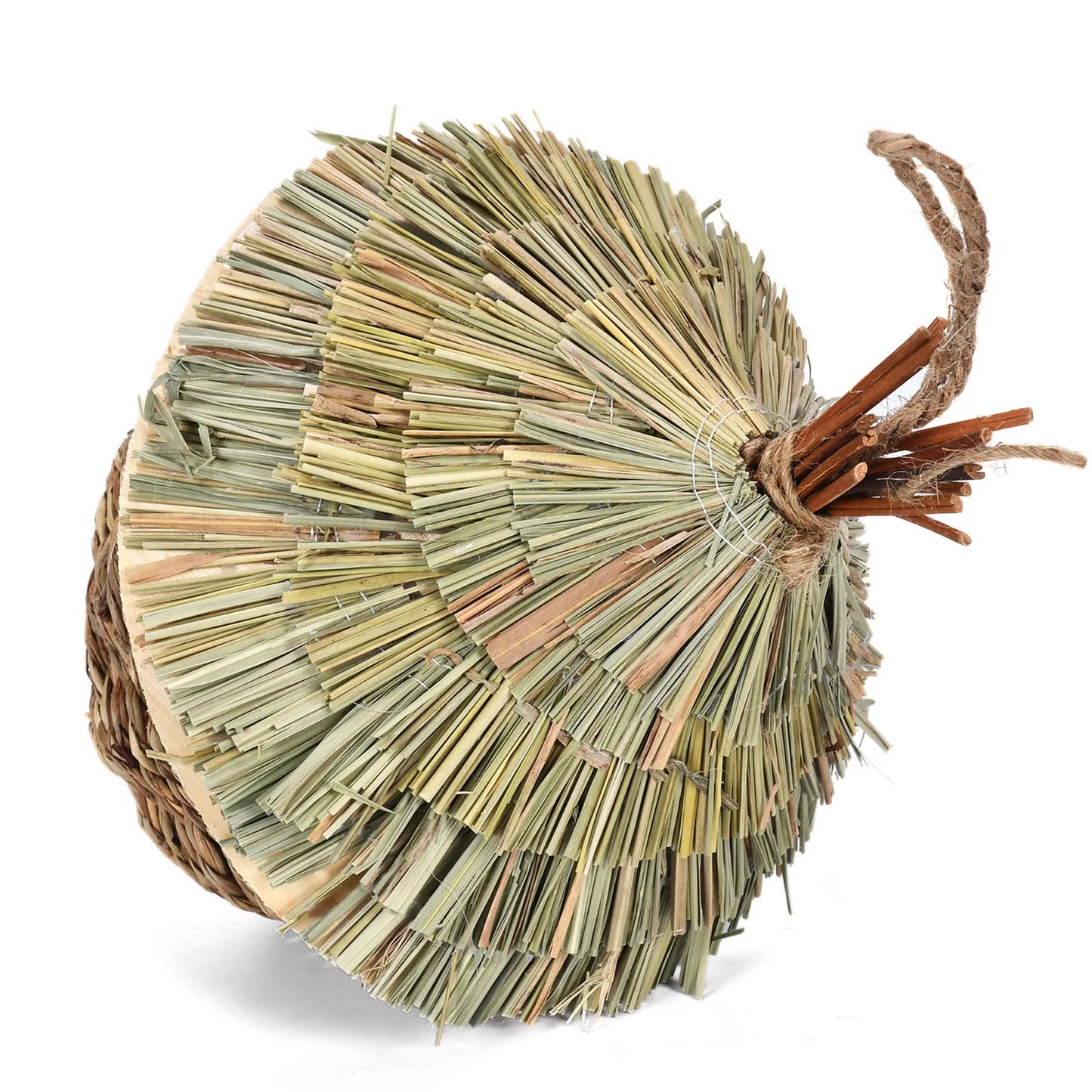 DecorBites™ Natural Grass Bird Nest Cage for Outdoor Decor