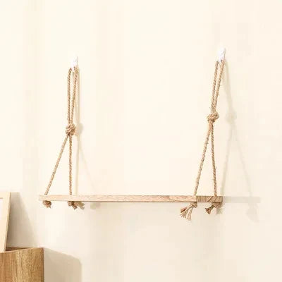 DecorBites™ Rustic Wood Floating Wall Shelves - Set of 3